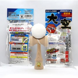 Yamagata Koubou Oozora KENDAMA Solid Color Solid Color Japanese Kendama Association Certified Competition Kendama (White)