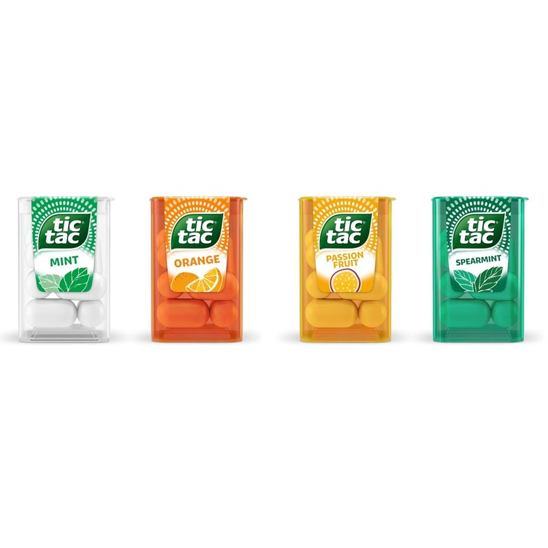 Tic Tac Mini Mints, Variety Share Pack 62 Pack, 211g,