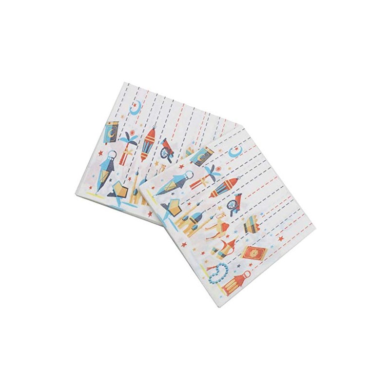 80-Pack Ramadan Napkins Disposable Paper Napkins Decorative Muslim Party Tissue