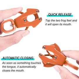 GEIT 2/4/5/6FT Dog Leash, Heavy Duty Rope Leashes, Reflective Nylon Pet Lead with Aluminum Quick Release/Locking Tactical Frog Clip for Small Medium and Large Dogs, Orange, 1/2 inch