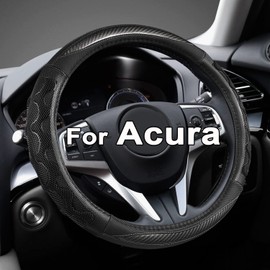 GIANT PANDA Steering Wheel Cover for Acura RDX and MDX, Car Steering Wheel Cover for Acura TLX and TL - Gray