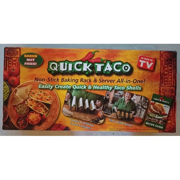 Techno Products,Inc. Quick Taco Non Stick Baking Rack & Server