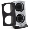 Diplomat Double Metallic Silver / Black Watch Winder with Built