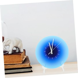 Ciieeo Acrylic Wall Clock Convenient Wall Clock for Home Decor Dual Use with Rack Stylish Design for Living Room Kitchen