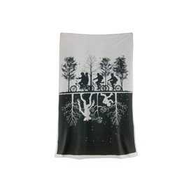 Nemesis Now Stranger Things Throw, Black & White, 100 * 150cm