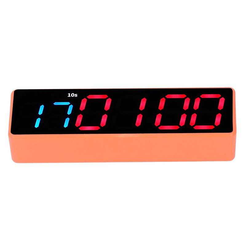 Fitness Timer Clock Large LED Digital Anti Vertigo Display Workout
