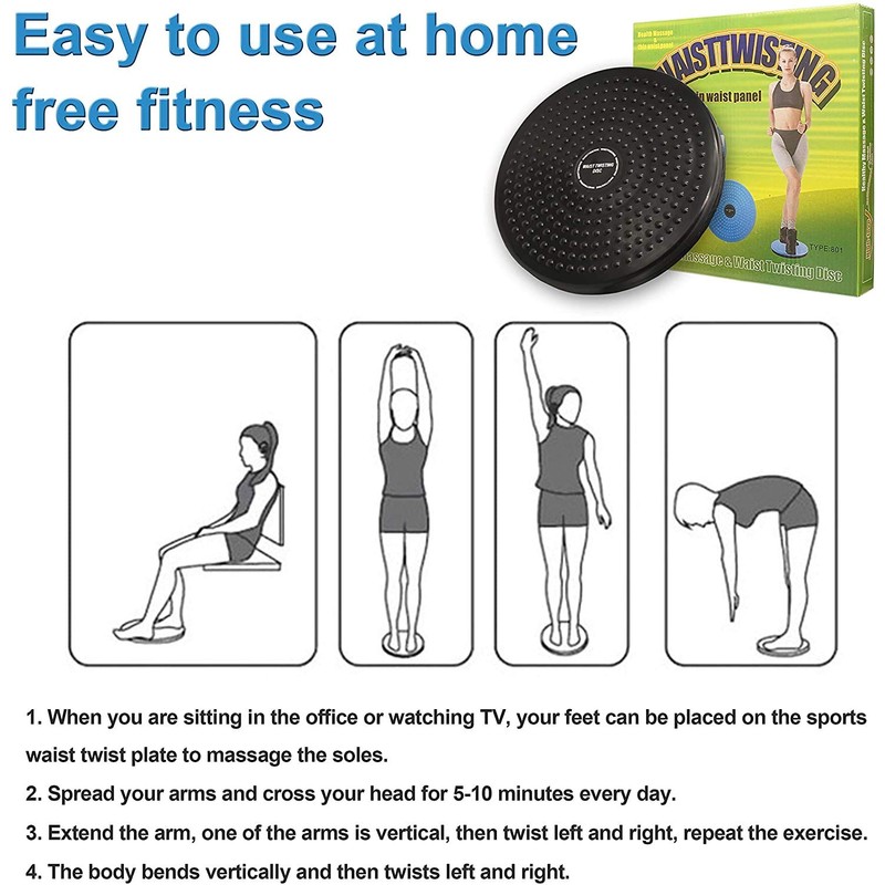 Sport Waist Twist Disc, Balance Board with Non-Slip Safety Platform,