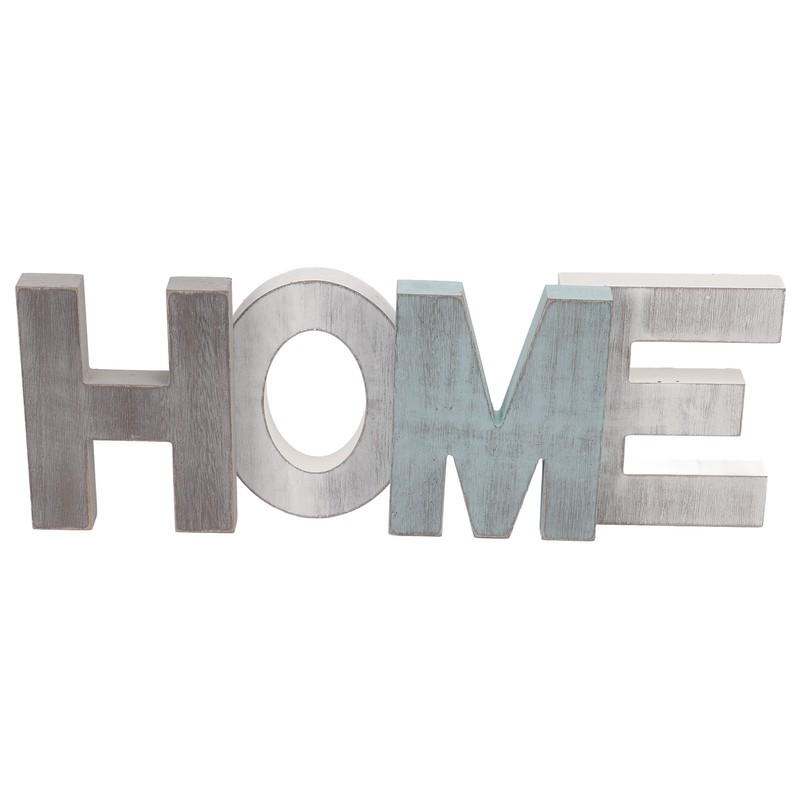 Wood HOME Sign Distressed Retro One Piece Design Exquisite Wooden