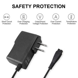 Jantoy 4.8V AC/DC Wall Adapter Charger Compatible With Panasonic Shaver Arc3 Arc4 ES-LT3N-K Re7-51 ES8243A ES-LA63 ES-LA74 ES-LA93 ES-LV65 ES-LV95 ES-LT41 Electric Shaver Power Cord Supply Adapter