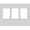GIFTSHOPUK White Black Wooden Picture Frame A4 with White Mount,