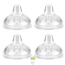 Spout Sippy Cup Nipples for Comotomo Baby Bottles and Gen 2, Transition Cup Food Grade Silicone Soft Nipple, 6m+, Pack of 4