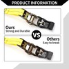Hihaha Ratchet Tie Down Straps/Heavy Duty Tensioning Belts Motorcycle Trailer