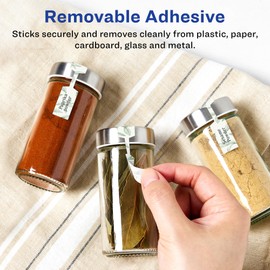 Avery Matte White Removable Barbell Labels with Sure Feed Technology, 0.5" x 2.5", 675 Removable Labels, Laser/Inkjet Printable Labels