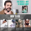 Black Beard Dye Shampoo for Men, Herbal Grey Reducing Mens