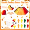 Jiytivity 16 Pcs Thanksgiving Turkey Costumes Set Includes Thanksgiving Turkey