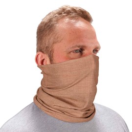 Ergodyne Chill Its 6485 Neck Gaiter, Multiple Ways to Wear Headband, Sweat-Wicking, Khaki Heather