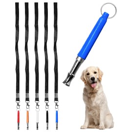 UBSIUH 5 Pieces Of Whistle With Lanyard, Dog Training Whistle, Pet Supplies, Pet Training Assistance Tools.