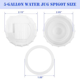 Blulu 2 Pack 5 Gallon Water Jug Spigot Replacement Faucet Assy Compatible with Coleman 5 Gallon Faucet Assy Camping, Tailgating, Parties, Emergencies
