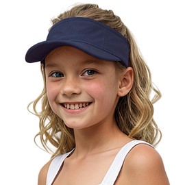 Jastore Sombrero plegable para niños y niñas, de algodón, para deportes, verano, golf, visera, Azul marino, Talla única