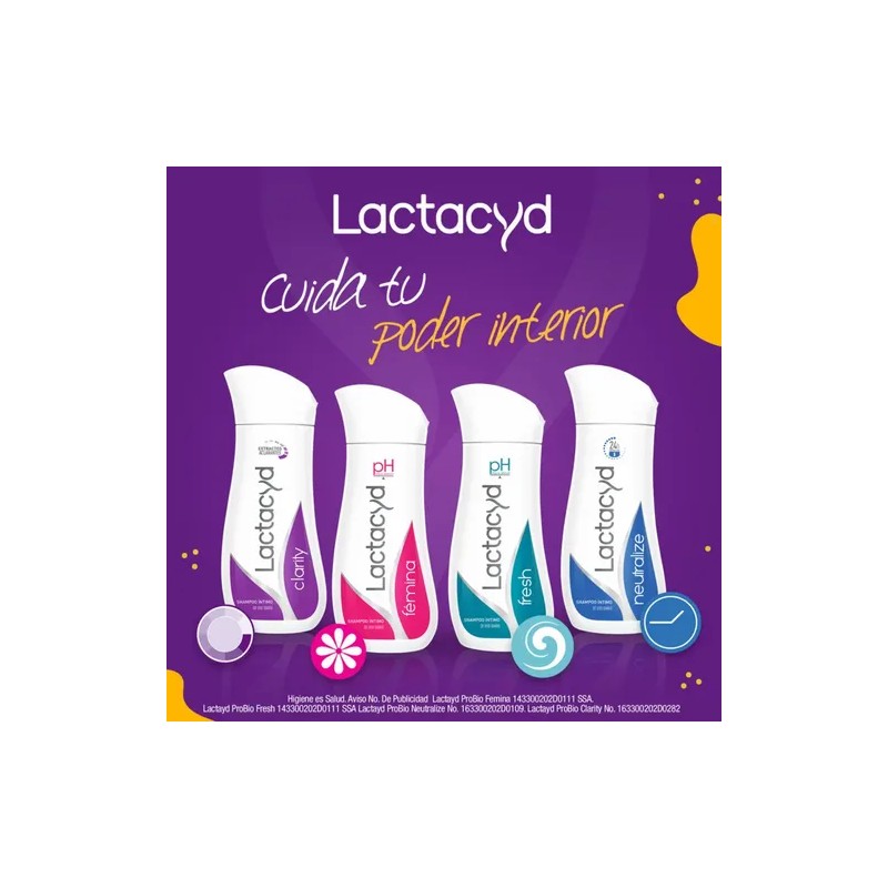 Shampoo Íntimo Lactacyd Neutralize De Uso Diario Con 220ml