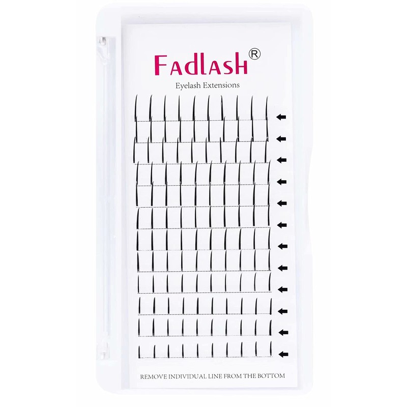 FADLASH Extensiones de pestaas con pas, pestaas de hadas prefabricadas,