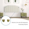 Befurtori Queen Size Headboard Only, Velvet Wall Mounted Headboard Queen/Full
