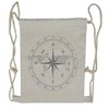 Lunarable Compass Drawstring Backpack, Naval Marine Seaman Life, Sackpack Bag