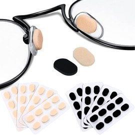 Frienda 96 Pairs Sponge Glasses Nose Pads Soft Foam Self Adhesive Nose Pads Drop Shaped Anti-slip Eyeglass Nose Pads(9 mm x 6 mm x 1.0 mm)