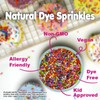 Dye-Free Rainbow Sprinkles – 2.2 LB - Natural Vegan Baking