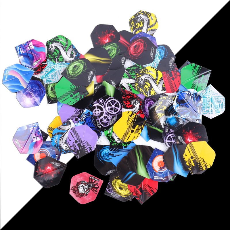 CyeeLife Dart Flights, 30 Sets 90 Pieces PET Standard Dart