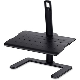 Safco Products 2129BL Adjustable Footrest, Black