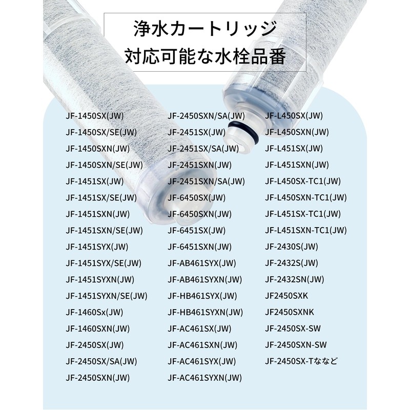 JF-20浄水カートリッジ 交換用 1本セット 浄水器 カートリッジ jf-20 交換用浄水カートリッジ JF-20TK-SW SF-T20 JF20TTO