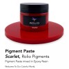 Rolio Pigment Paste for Epoxy Resin - Scarlet Red, 2oz