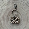 Wooden Staffordshire Knot Keyring Keychain