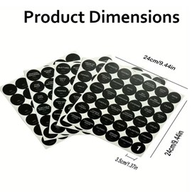 Spice Jar Labels,180 PCS Round Spice Label Seasoning Stickers for Jars Kitchen Labels for Spice Jars
