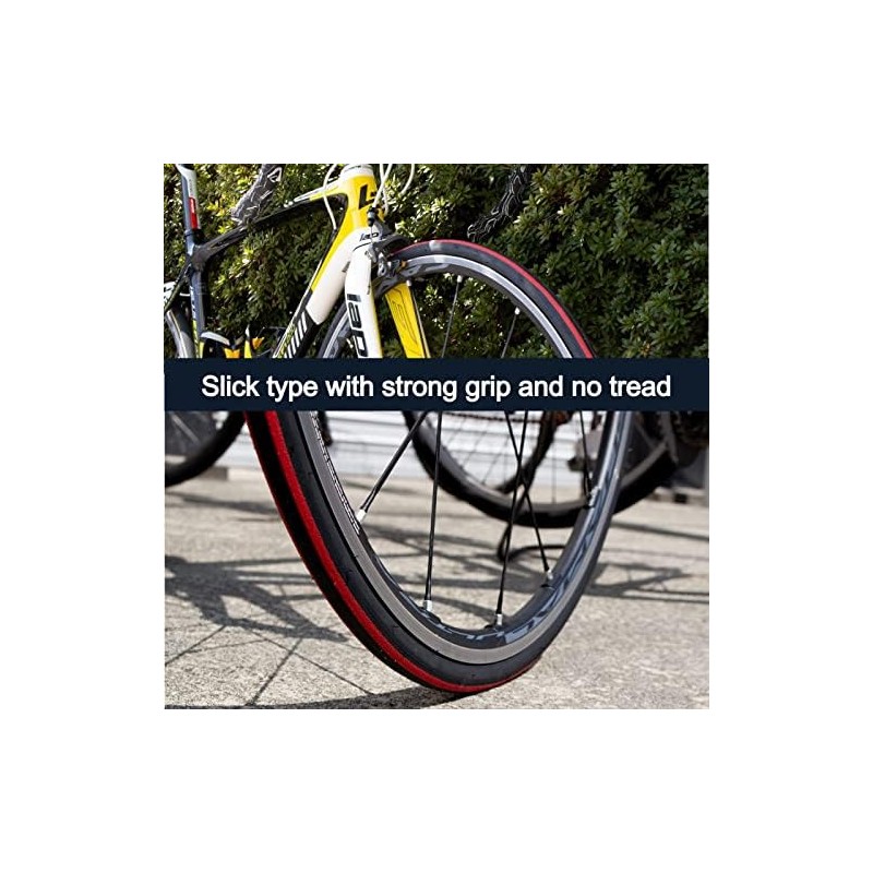 GORIX Road Bike Slick Tire 700×23C or 700×25C Cycling Bicycle