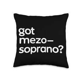 Mezzo Soprano Singer Vocal Vocalist Voice Singing Choir Throw Pillow