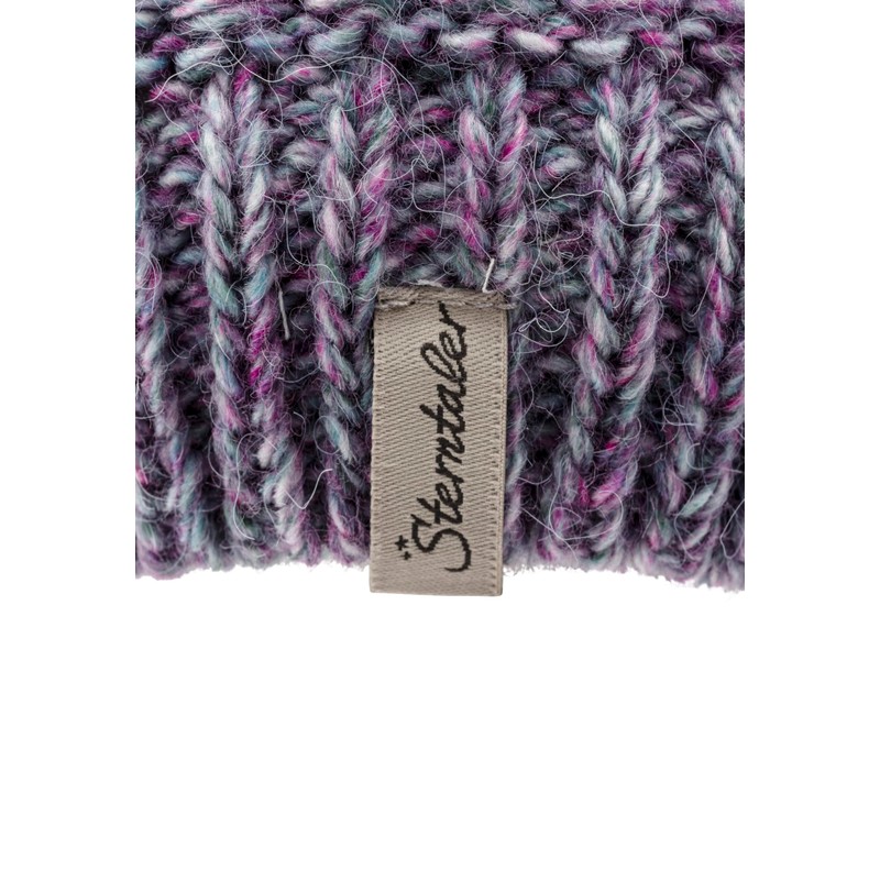 Sterntaler Girls' Knitted Hat Multicoloured, purple