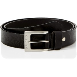 Milano Mens Full Grain Leather Belt - 1.25" (30mm) - Black and Brown # ML-2910 - Black, XL