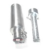 ARSPORT Slip-On Muffler 304 Stainless Steel with SS Clamp for