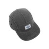 CLAPE 5 Panel Cap Flat Brim Snapback Cap Washed Cotton