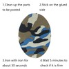 Clyhon 14 Pcs Iron-On Patches, Camouflage Oval Shape Fabric Patches