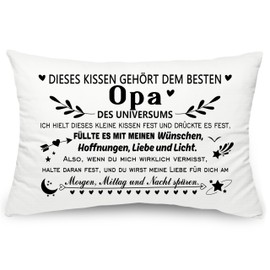 Yufansd Grandpa Gift Grandpa Granddad Pillowcase This Cushion Belongs to the Best Grandpa Birthday Gift Decoration for Cushion Keepsake Cushion Cover 1 Piece 50 x 75 cm (Grandpa)