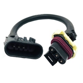 KIRO&SEEU VVT to NON-VVT Plug and Play Adapter- 10" Converts VVT harness to non-VVT camshaft sensor WAVVT40-10