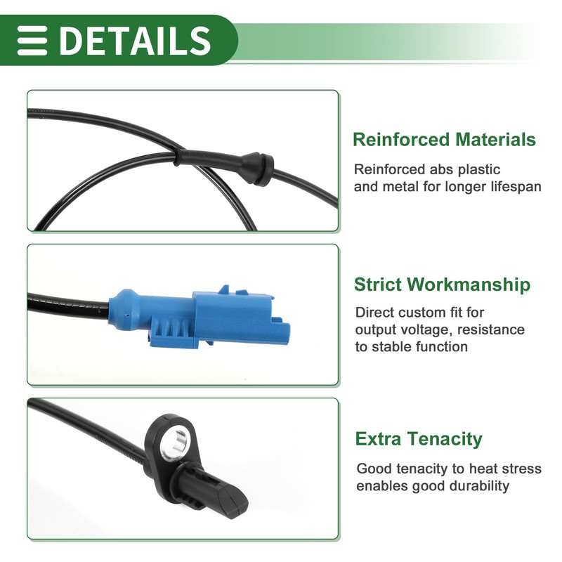 Motoforti ABS Wheel Speed Sensor ABS Sensor Anti-lock Braking System