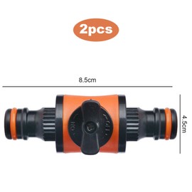 2 PCS Quick-Release Hose Connectors and Fittings, in-line Shut-Off Connector for Garden Hose Pipe, Pacifier Valve, Garden Hose Pipe Shut Off Valve
