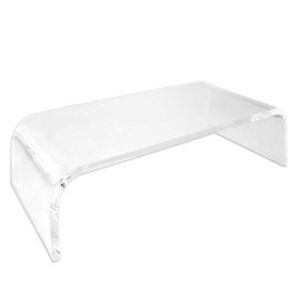 AMT Acrylic Monitor Stand Clear Monitor Stand Clear Monitor Riser Laptop/PC/Multimedia Monitor Stand for Home Office (Large)