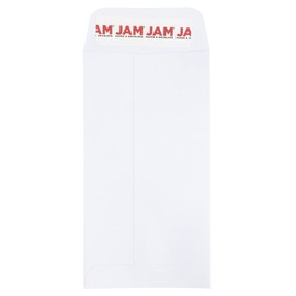 JAM PAPER #7 Coin Business Envelopes with Peel and Seal Closure - 3 1/2 x 6 1/2 - White - Bulk 250/Box