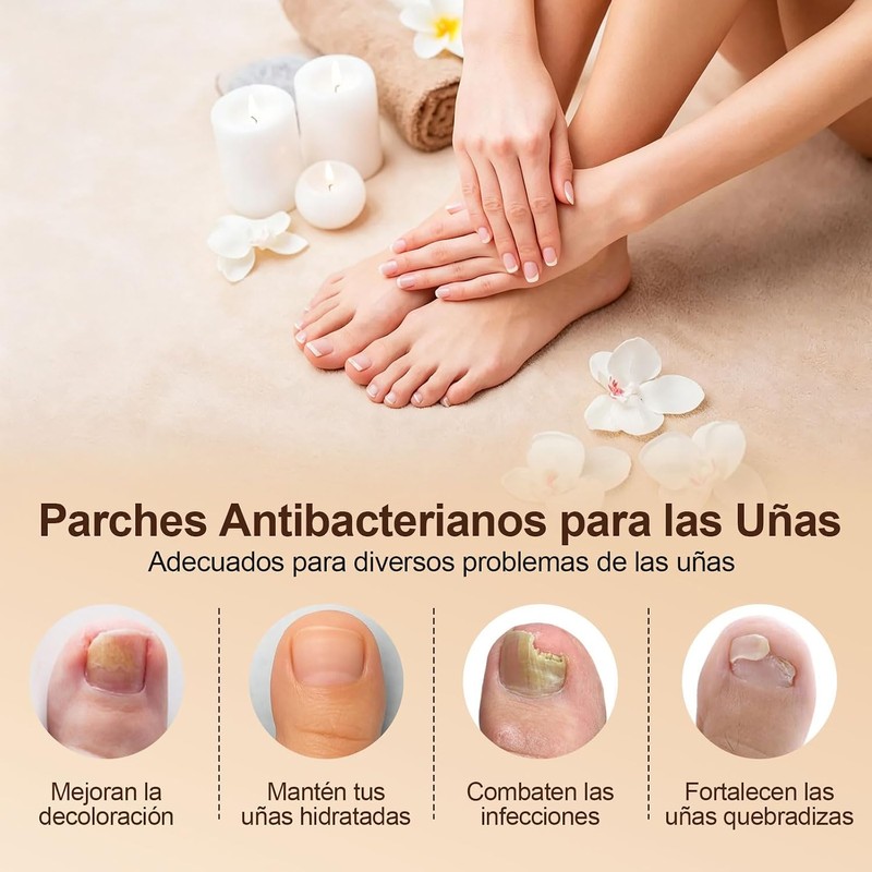 Parches Cuidado para Uñas de Pies, Mejorar el Aspecto de