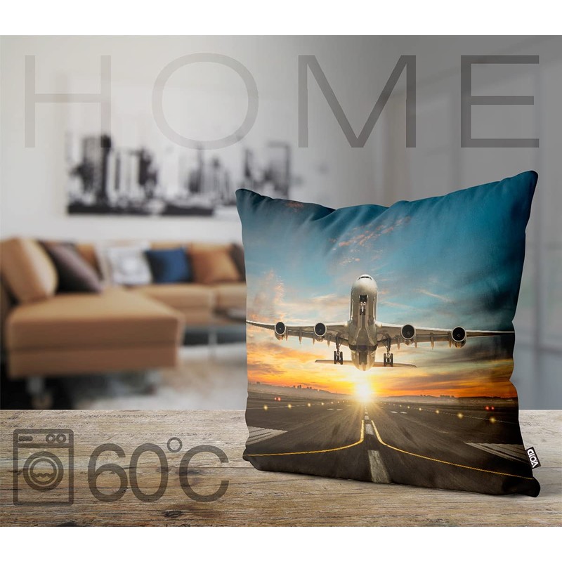 VOID Plane Start Take Off Cushion Cover Sofa Cushion Decorative